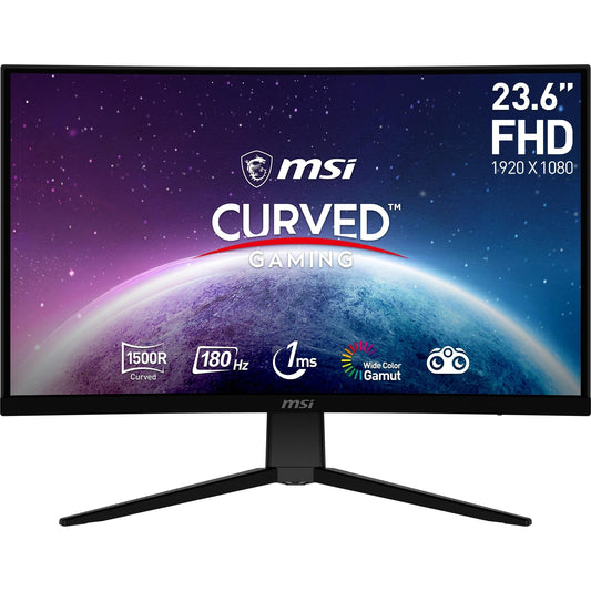 MSI G2422C 23.6-inch FHD Curved Gaming Monitor - 1500R 1920 x 1080 VA Panel, 180Hz / 1ms, Adaptive Sync - DP 1.2a, HDMI 2.0b CEC