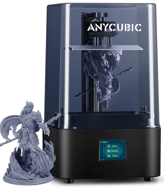 ANYCUBIC Photon Mono 2 Resin 3D Printer, Resin 3D Printer with Ultra 4K 6.6 inch Monochrome LCD Screen, Free Slicing Software, Print Size 143x89x165mm