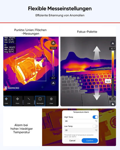 HIKMICRO Minie Thermal Camera - iOS/Android, 192×192 SuperIR Image Enhancement, 25Hz, for Smartphone/Tablet, USB-C/Lightning (supports iPhone 15/16)