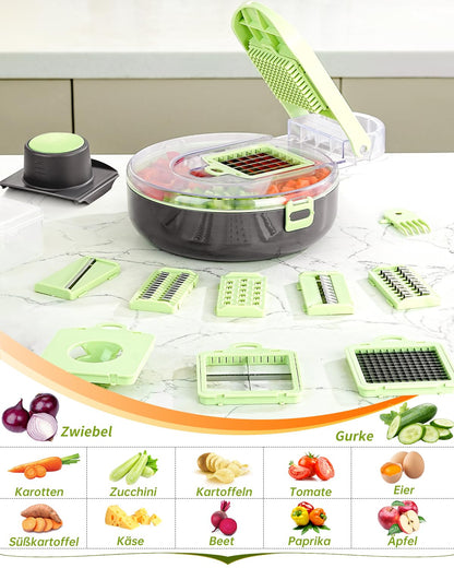 Vegetable cutter, vegetable slicer perfect for making French fries and potato slices, onion chopper, cucumber slicer, kitchen chopper, onion chopper, vegetable chopper, julienne slicer.
