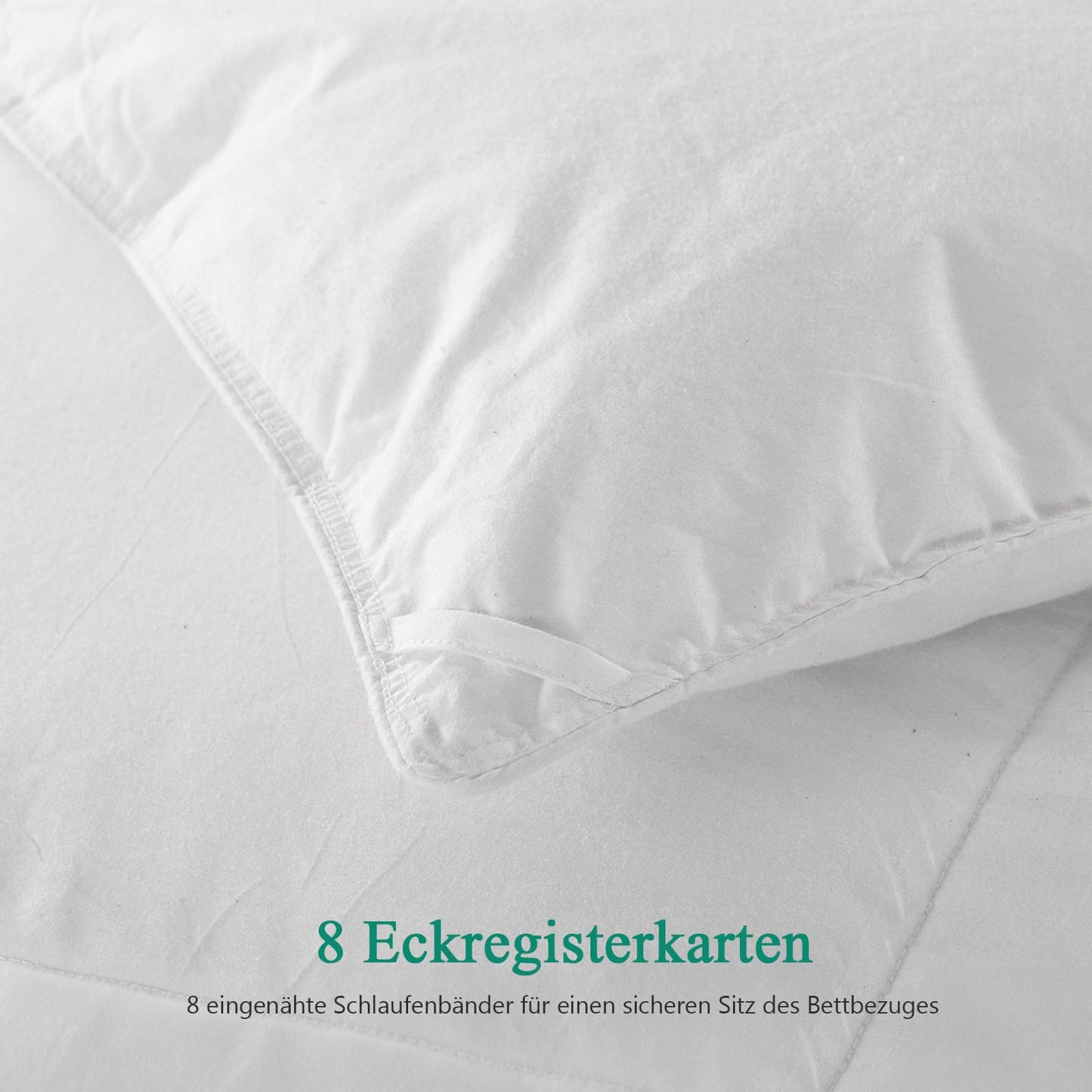 APSMILE Down Comforter 240x260 Winter Extra Warm Duvet 100% Cotton, Winter Duvet with Premium Goose Down, Fluffy Feather Duvet 380gsm without Live Plucking, Thermal Certified