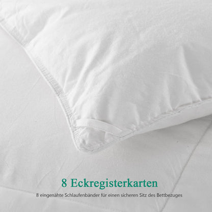 APSMILE Down Comforter 240x260 Winter Extra Warm Duvet 100% Cotton, Winter Duvet with Premium Goose Down, Fluffy Feather Duvet 380gsm without Live Plucking, Thermal Certified