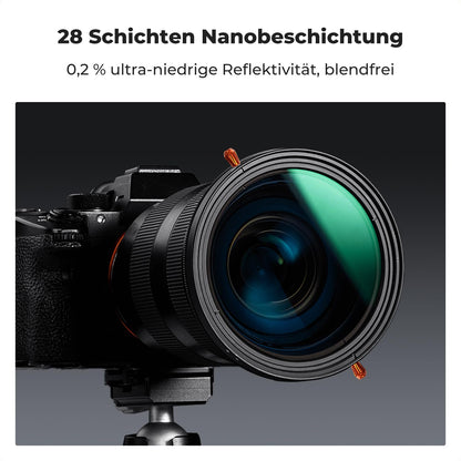K&F CONCEPT 67mm polarizer (CPL) & ND2-ND32 filter 2-IN-1 multifunctional filter (1-5 stops)
