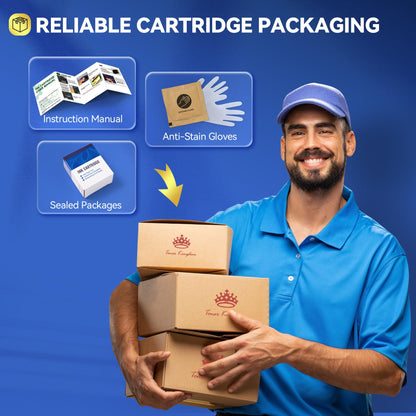 Toner Kingdom ink cartridges 953 XL 953XL printer cartridges remanufactured for HP 953XL multipack compatible with HP Officejet Pro 8710 8715 7720 7740 7730 8720 8730 8210 8725 8715 8740 Tray
