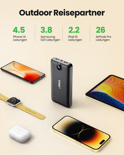 Power Bank 27000mAh Powerbank 22.5W External Battery, PD20W USB C Output Fast Charging Portable Charger for iPhone 16 15 14 13Pro, Huawei, Samsung, etc.