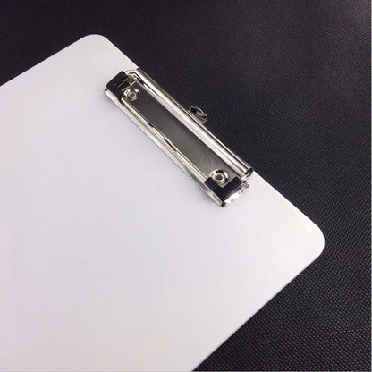 A4 clipboard with rubber-coated metal clamp, A4 writing board with hanging hole, pad holder clipboard - plastic base - writing pad set with 6 colors - TKD8022