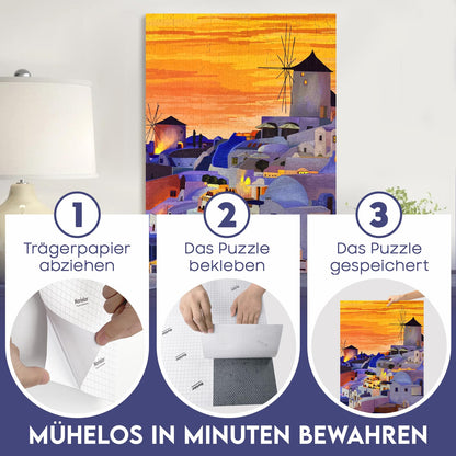 Nariolar Ultra Adhesive Puzzle Sticker, 64 super puzzle adhesive to preserve 8 x 1000 piece puzzles and protect the puzzles in just a few minutes.