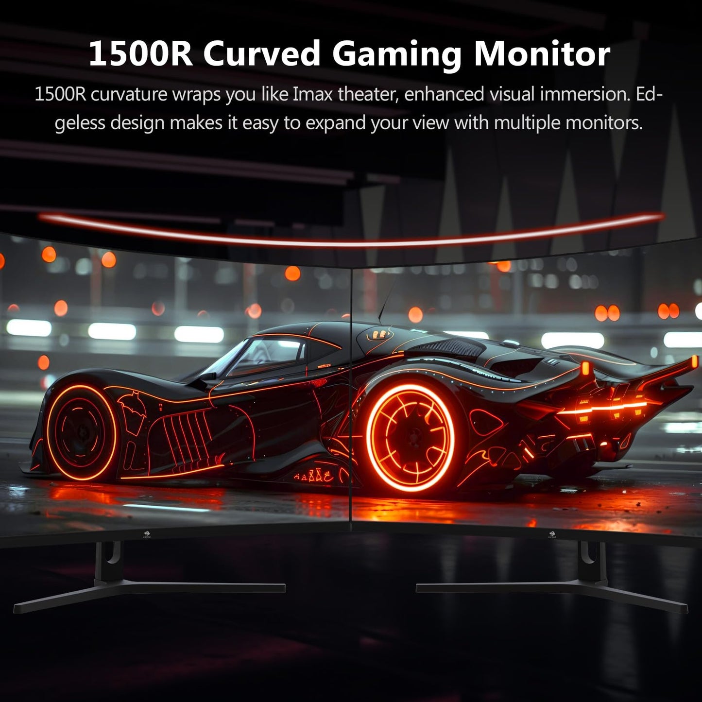 Z-Edge 32-inch Curved Gaming Monitor with 240Hz 1ms MPRT Full HD LED display, 16:9 1500R curved screen, 280cd/m² brightness, Freesync, DisplayPort 1.4 & HDMI 2.0.