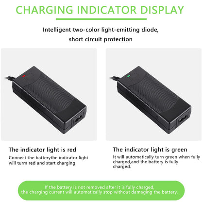 Scooter Corner 42V AC power supply bicycle charger for 36V battery electric scooter E-Bike, for dc5.5 mm2.5 mm connection
