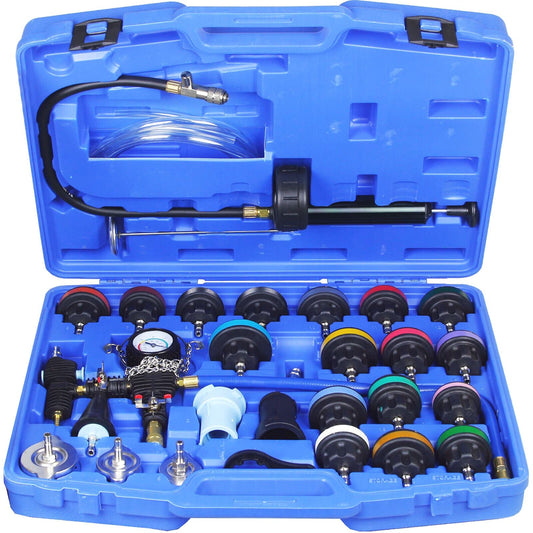 BandelOne includes cooling system filling tool, bleeding tool, pressure tester, pressure testing adapter, and 28 pieces in total.
