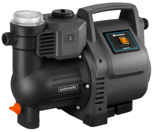 Gardena House Water Pump 3500/4E: Robust house water pump, fully automatic, with LED blinking frequency, capacity 3500 l/h, thermal protection switch, dry run protection (1757-20)