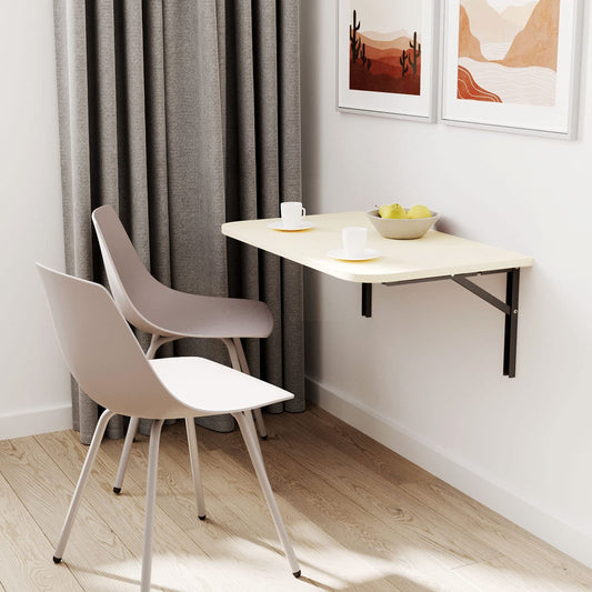 AKKE wall folding table with rounded edges. Folding table, dining table, wall table, kitchen table, desk, children's desk, bar table, computer table, foldable. | Universal table