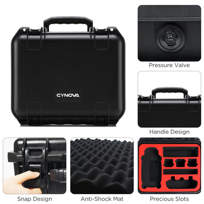 CYNOVA case for DJI AIR 3 Drone, DJI Air3 waterproof hard shell case with secure carrying bag for DJI Air 3 Fly More Combo Drone accessories, compatible with DJI RC 2/RC-N2 remote control.