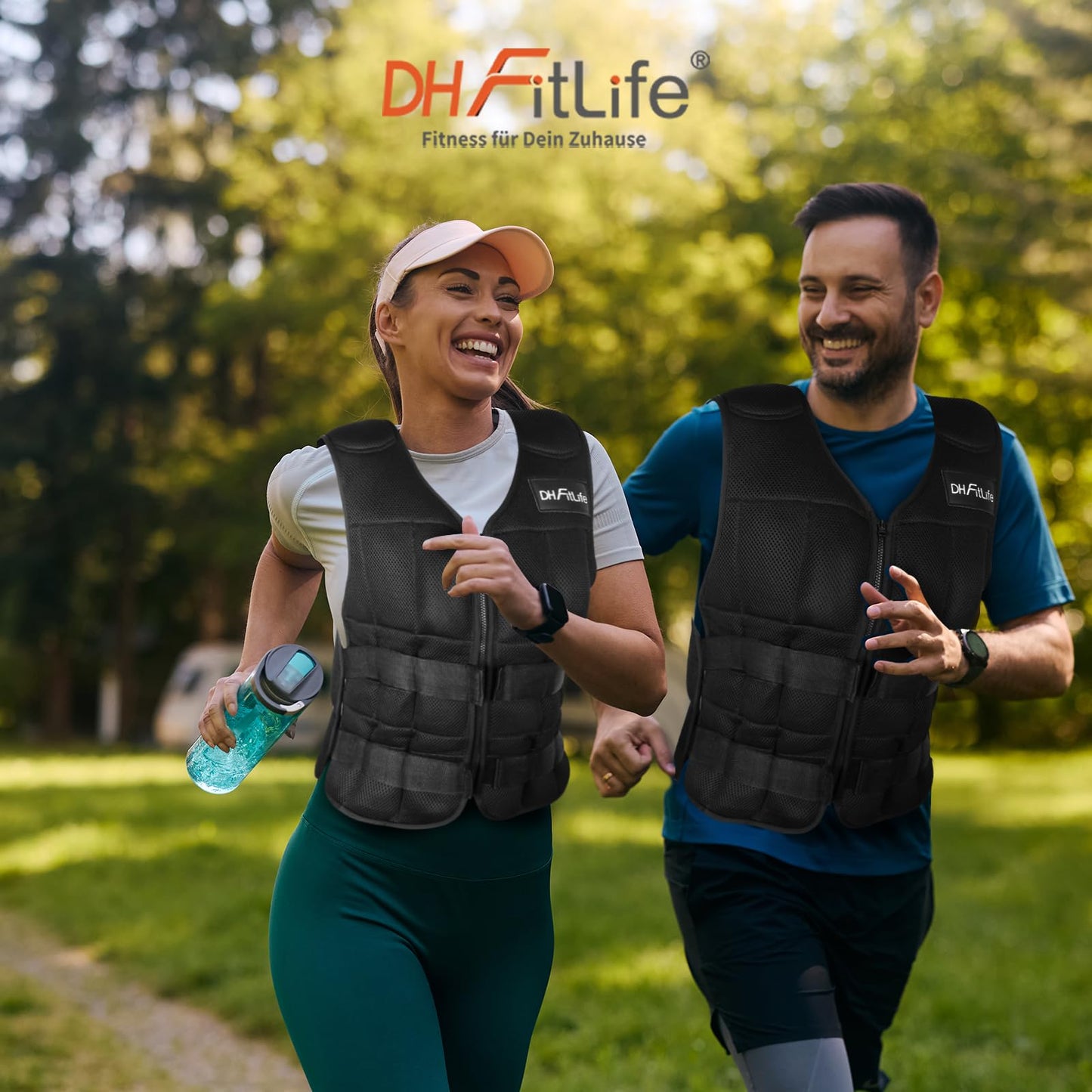 DH FitLife Adjustable Weighted Vest 20KG for muscle building and strength training | Weighted Vest | Running Vest for Women Men | Fitness Training Vest
