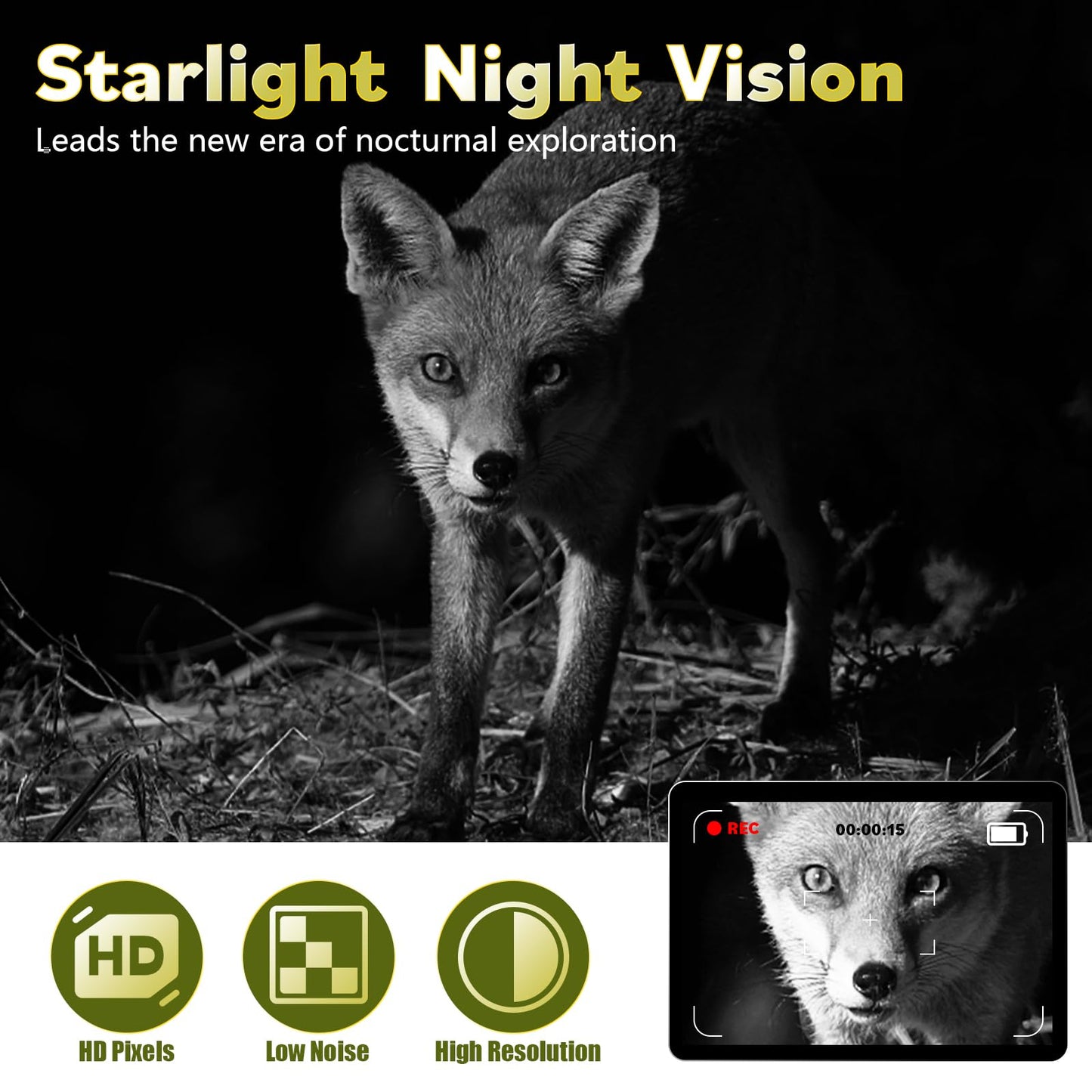 Coolife trail camera 48MP 4K with motion sensor night vision IP67 waterproof & dustproof wildlife camera winner 3-zone infrared sensor 125° wide angle wildlife camera with 32G memory card