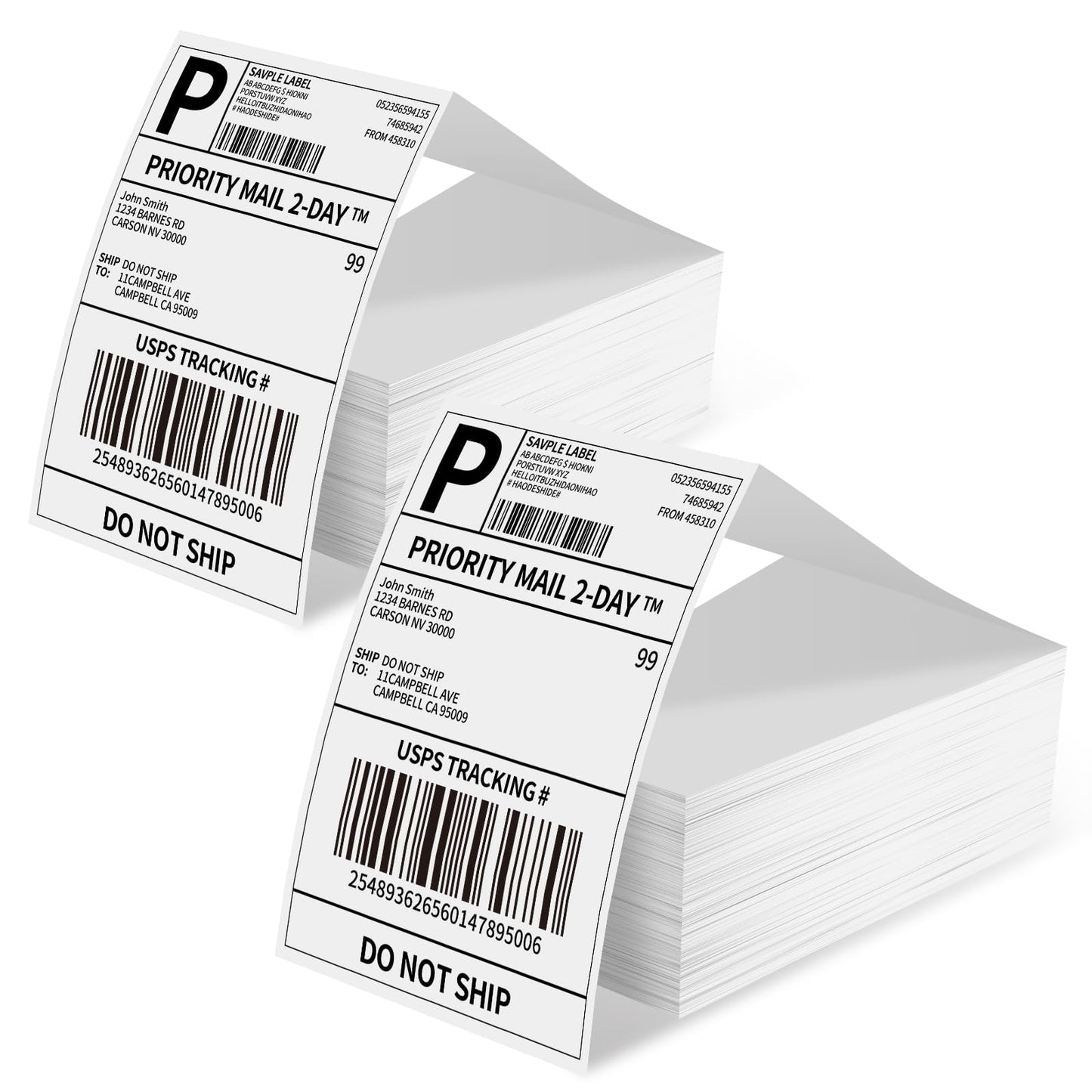 Phomemo labels 4x6 1000 labels/stack, Shipping labels compatible with MUNBYN, Phomemo, Polono label printers, BPA-free thermal labels adhesive for DHL, UPS, DPD-100 x 150 mm