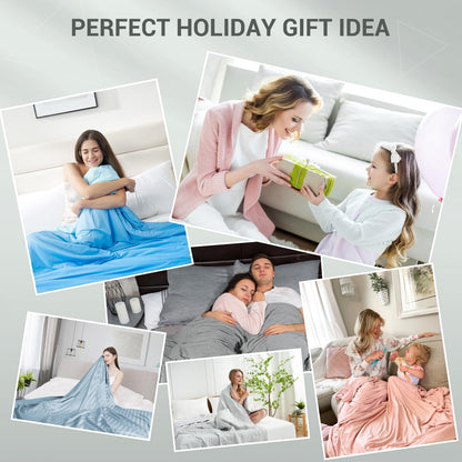 Elegear Cooling Blanket Summer Blanket - Japanese Arc-Chill 3.0 cooling fibers Q-Max>0.5 double-sided Self-cooling Blanket for Better Sleep Hypoallergenic and Breathable Soft Throw Blanket 150 x 200 cm