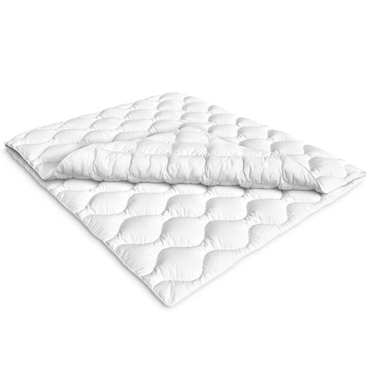 Dormouse 4-season duvet 135x200 cm - made of 2 buttoned-together quilts - adjustable duvet for summer and winter