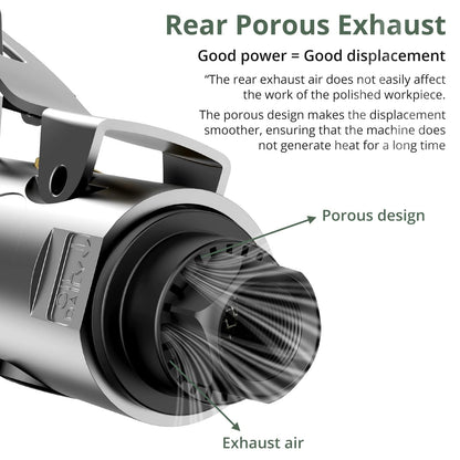 EYPINS Air Sander Set, Pneumatic Die Grinder Air Grinder 90° angled Angle Grinder 90psi(6.2Bar) with 50mm corundum disc, 50mm sanding disc, air valve, wool wheel sanding disc, polishing head