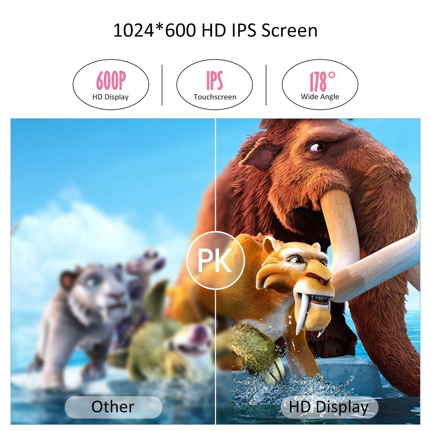 Wainyok Kids Tablet, 2GB RAM + 32GB ROM Kids Tablet, Quad Core, Parental Controls, 7 Inch Eye Protection IPS FHD Display Toddler Android 11 Tablets with Kid-Proof Case.