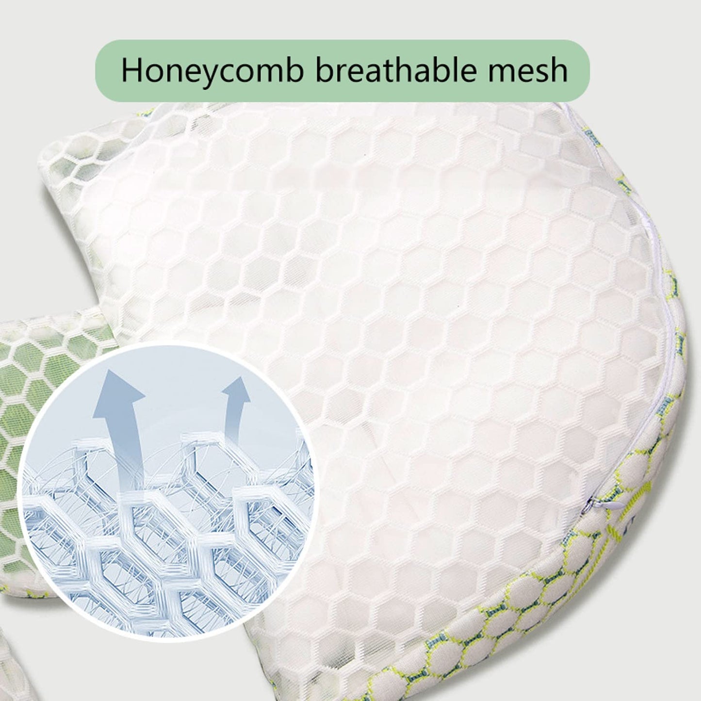 KINGGOO New Pregnancy Pillow for Sleeping, Adjustable, Support for Back, Hips, Legs, Belly for Expectant Mothers, Side Sleeper Pillow with Removable Cotton Cover.