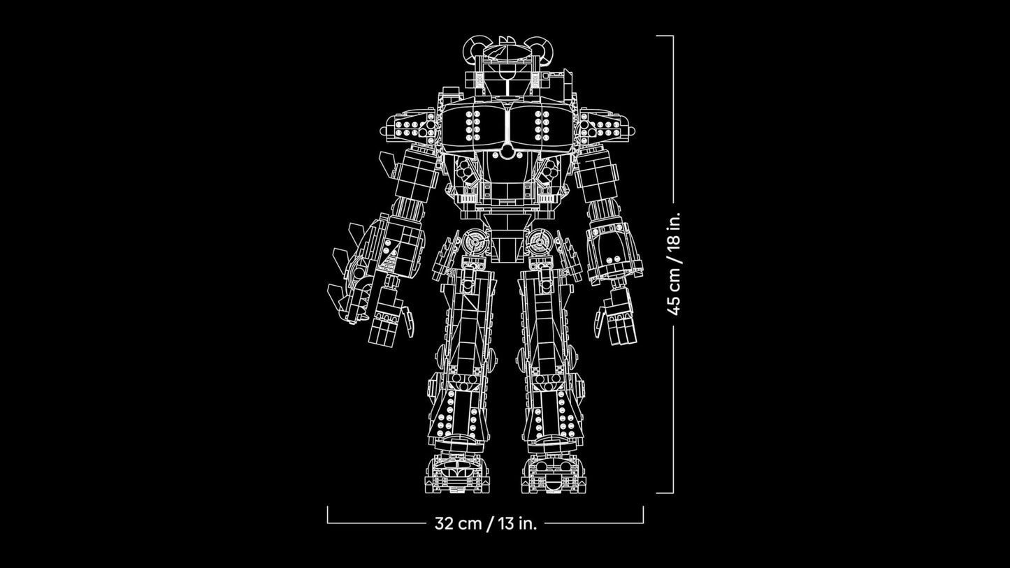LEGO Fortnite Mecha Team Leader Figure - Display Model Kit includes a Sword & a Minifigure - Collectible Gift for Adult Video Gaming Fans - 77078