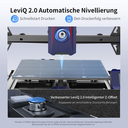 Anycubic Kobra 2 Neo 3D printer, 5 times faster high speed at 250mm/s, 3D printer with LeviQ 2.0 Auto-Leveling, new extruder and cooling system, print size 220x220x250mm