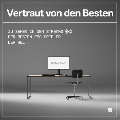 Wallhack SP-004 Glass Gaming Mousepad Professional Esport with special surface for maximum speed and control, large glass pad complete with silicone base - Black, XL 49 cm x 43 cm