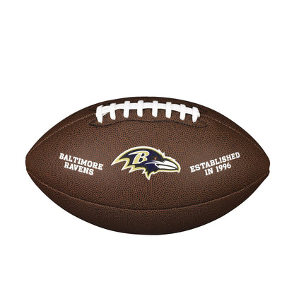 Wilson American Football NFL TEAM LOGO, Official Size, Composite Leather, Baltimore Ravens