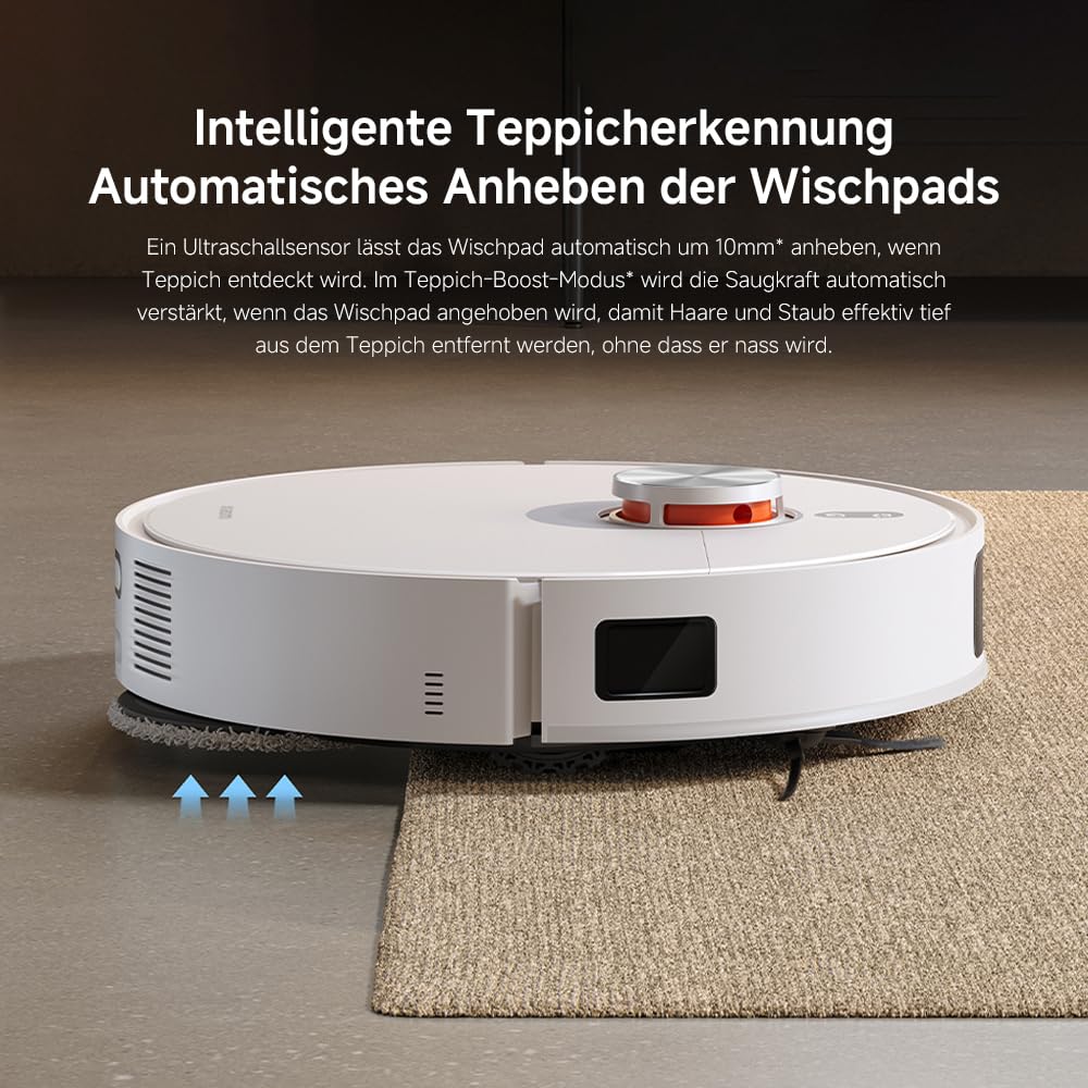 Xiaomi Robot Vacuum X20 Pro - 7000 Pa suction power, dual mop system, 75 days dustbin capacity, 4 cleaning modes, and 5200mAh battery for thorough and smart household cleaning.
