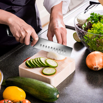 SHAN ZU Chef's Knife Nakiri Kitchen Knife Professional Knife 16.5 cm German Stainless Steel Extra Sharp Blade with Ergonomic Handle Exquisite Gift Packaging