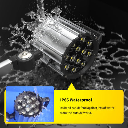 LED Tool Lathe Lamp Machine Light Long Arm 12W 110V 220V Adjustable Waterproof Work Light Spotlight (12W)
