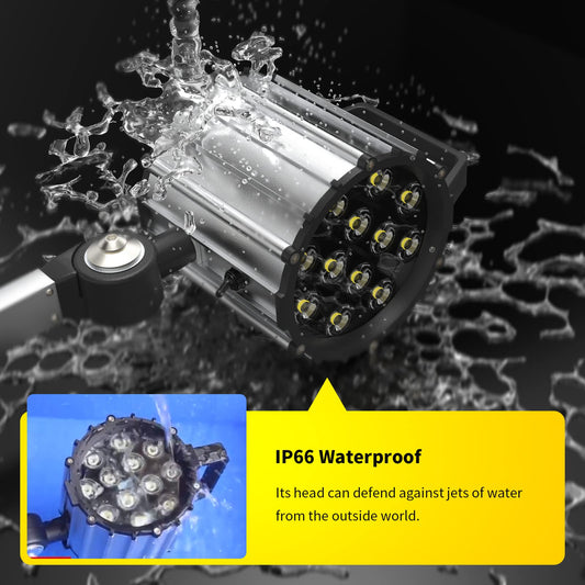 LED Tool Lathe Lamp Machine Light Long Arm 12W 110V 220V Adjustable Waterproof Work Light Spotlight (12W)