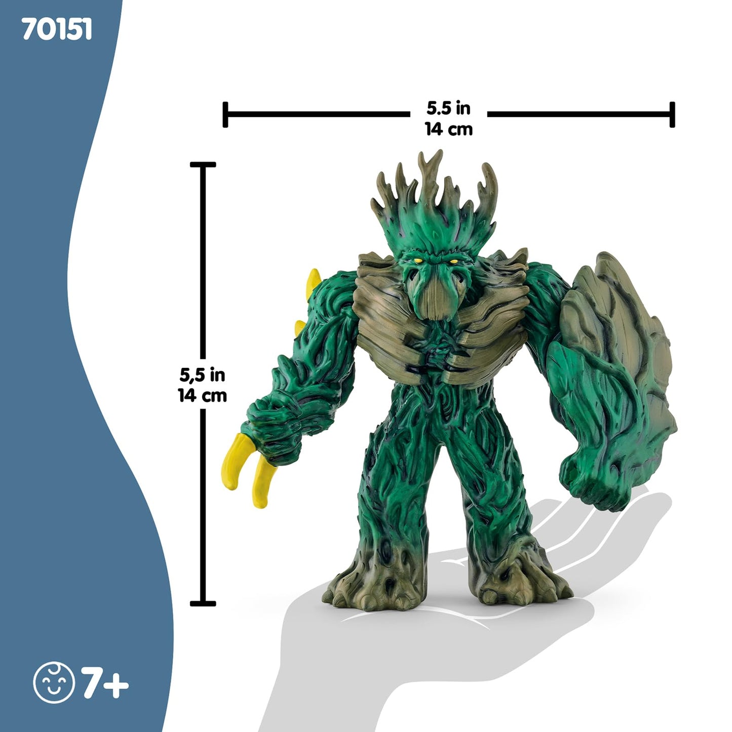 SCHLEICH ELDRADOR Creatures | Jungle King 70151 | ELDRADOR Monster figurine with rotating head and movable arms | great gift for kids | for ages 7 and up | 14 x 7 x 114 cm