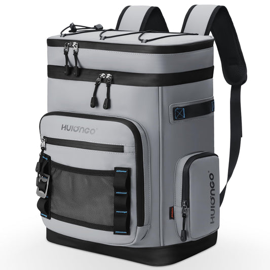Hulongo Large Waterproof Insulated Cooler Backpack Leak-proof Foldable Cooler Backpack.