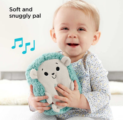 Fisher-Price FXC58 - Sleepy Hedgehog plush toy musical soother, sleep aid for babies, newborn essentials, baby toy from birth.