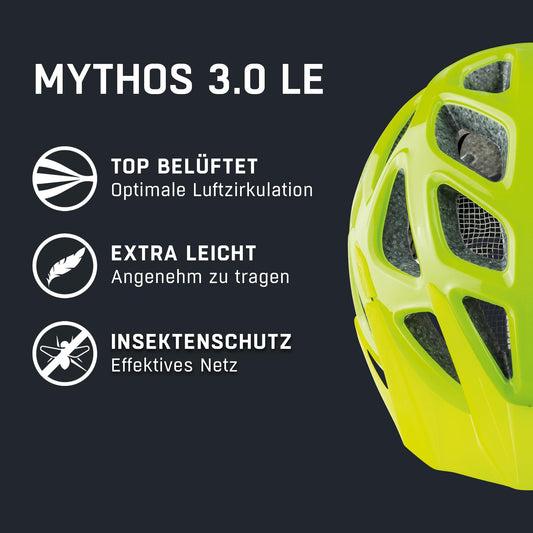 Alpina Mythos 3.0 L.E. - Lightweight, Well-Ventilated & Adjustable Bike Helmet with Antibacterial Pads for Adults, be Visible-Silver Gloss, 57-62 cm
