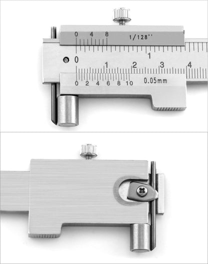 QWORK® Vernier Caliper, 0-20 cm, Stainless Steel Marking Tools