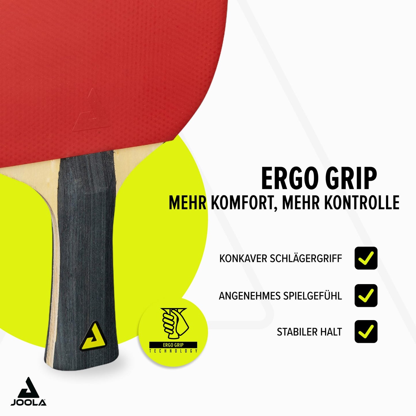 JOOLA Table Tennis Set Quattro, 4 Table Tennis Rackets + 10 Table Tennis Balls + Bag, 28.5x26x8.5cm