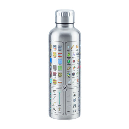 Minecraft Metal Water Bottle - Officially licensed, leakproof, for hot & cold drinks, with in-game items, gift for Minecraft fans, 470 ml (16 fl oz)
