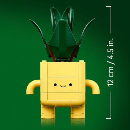 LEGO Botanicals Happy Plants - Toy for kids with 2 artificial plants, 2 colorful flower pots & interchangeable cartoon faces - Gift for girls and teenagers aged 9 and up - 10349