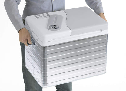 Mobicool Q40 AC/DC - Portable Electric Aluminum Cooler, 39 liters, 12V and 230V for car, truck, boat, RV, and outlet, Aluminum housing