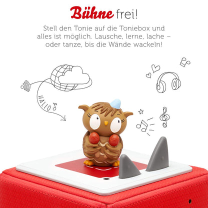 Tonies audio figurine for Toniebox & audio figurines for Toniebox, The Owl with the Bump and her friends - song album, children's songs for kids aged 3 and up, playtime approximately 41 minutes.