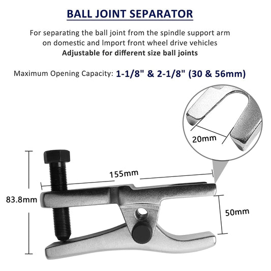 CCLIFE Tie Rod End Puller 20mm Ball Joint Remover Ball Joint Puller Ball Joint Tool universally Applicable