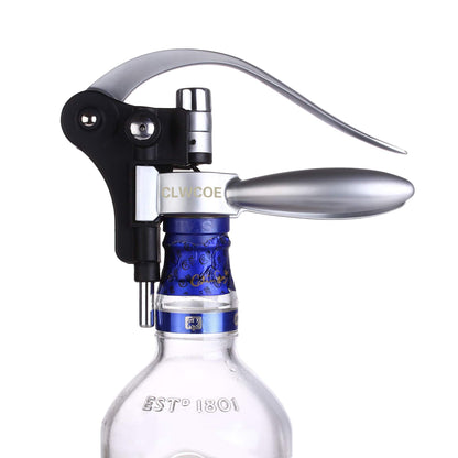 CLWCOE corkscrew, wine opener with gift box, sommelier sets with bottle opener, wine aerator, foil cutter, wine pump, bottle stoppers, drip rings, wine stopper pourers, replacement screws for wine.