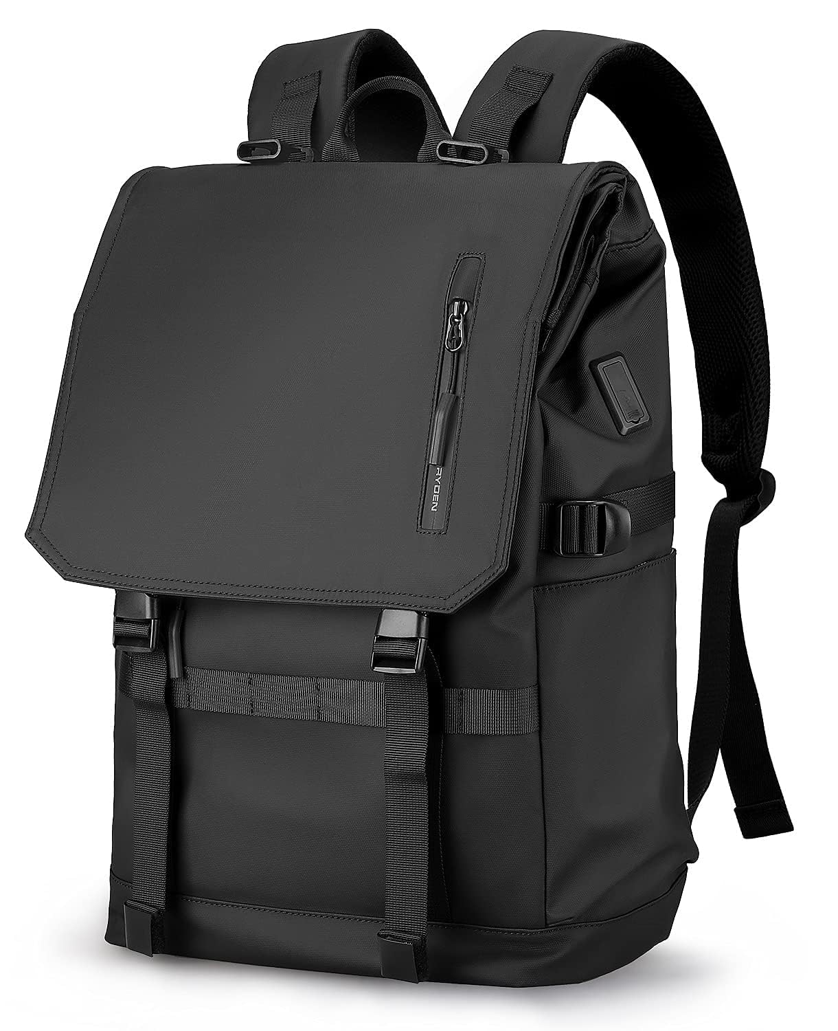 MARK RYDEN Rolltop Backpack with 3-Size-Technology, 15.6" Laptop Compartment, Water-Resistant, Compass, RFID-Blocking for Work, School, Travel, and Sports. Perfect for Men and Women.