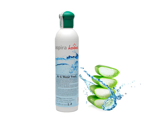 Aspira Home Aloe Vera scented fragrance - fragrance oil for water vacuum cleaners with water filter and air freshener bowl.