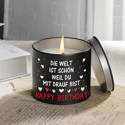 PRSTENLY Birthday gift for men women, 9oz Metal candle gifts for husband wife dad grandpa brother son friend for 30 40 50 60th birthday.