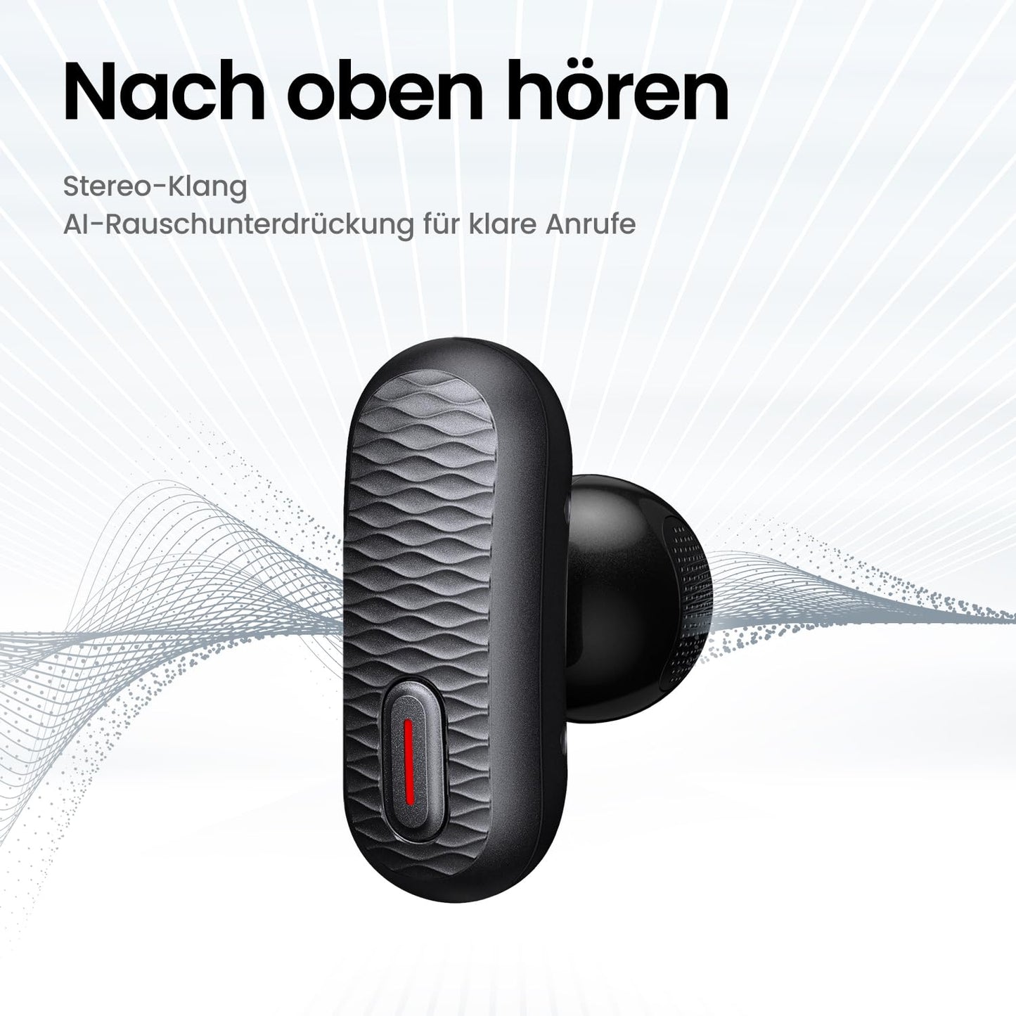 Amazfit Up Bluetooth Headphones, Wireless Open-Ear Earphones with Touch Control, IPX4 Water-resistant & Sweat-resistant, AI Noise Cancellation, Perfect for Sports & Running, Compatible with Android & iPhone
