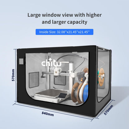 3D printer enclosure for Bambu Lab A1 Combo/A1 Mini Combo, 840x570x570mm case Large format Fireproof Dustproof Tent Constant temperature Sch